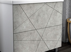 Vigo Мебель для ванной Geometry 2-700 белая/бетон – фотография-17